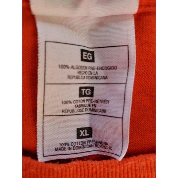 Sandys Harley-Davidson Memorial Run 2001 T-Shirt Orange XL Promo Ads on Back - Picture 2 of 10